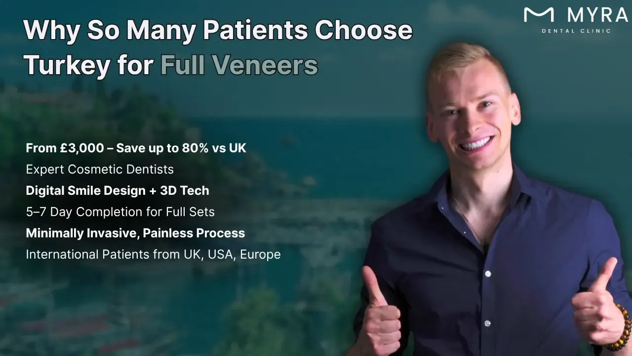 What are the benefits of getting a full set of veneers in turkey